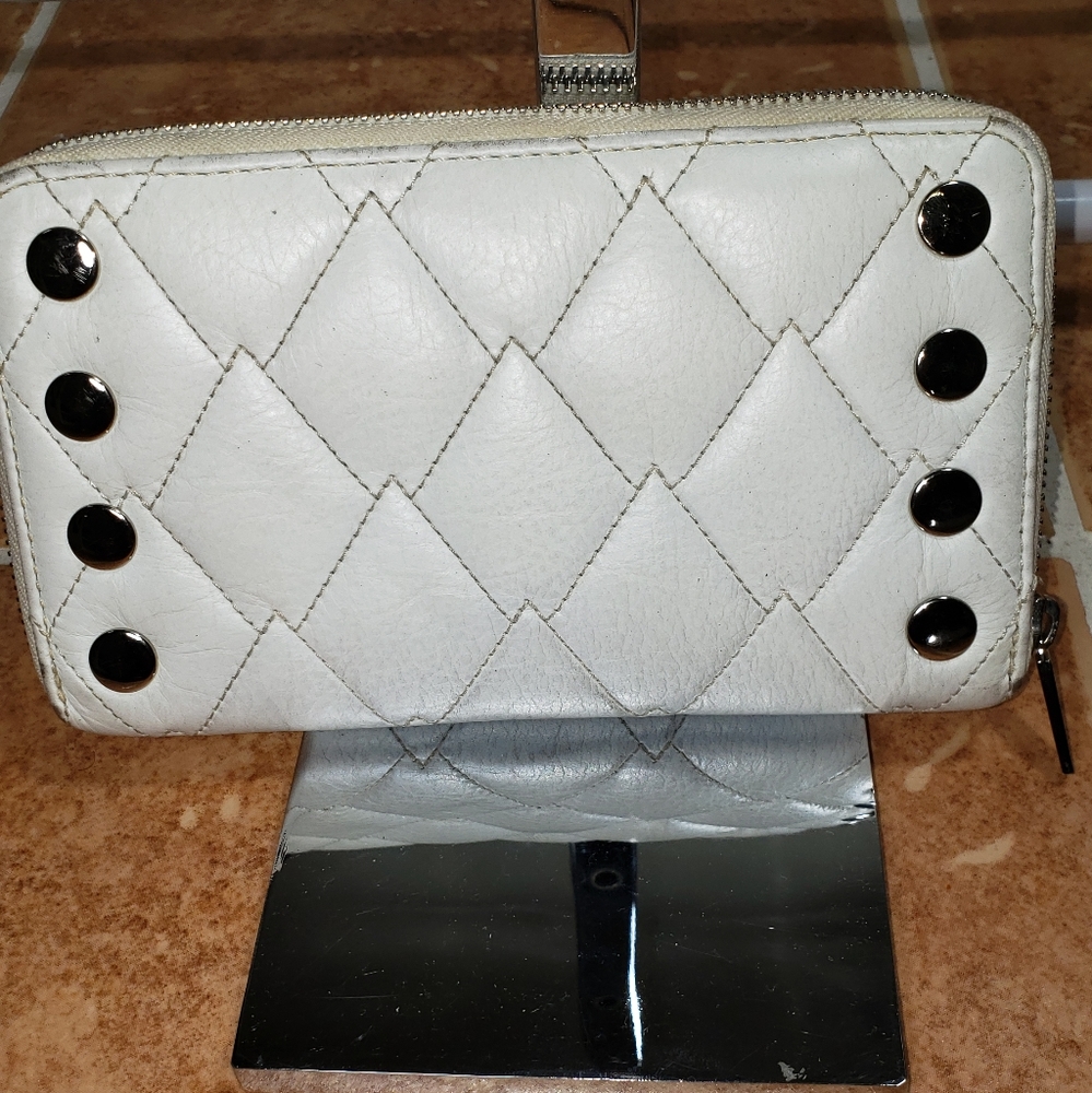 Hammit  white leather  wallet